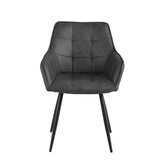 Oriana Eetkamerstoel - Antraciet Microfiber